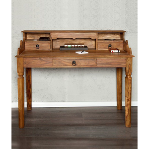Jaipur Solid Wood Study <strong>Table</strong> with <strong>Three</strong> Drawers Bookshelf Foldable Laptop <strong>Computer</strong> <strong>Table</strong> Simple Design <strong>for</strong> Bedroom Hotel Use - Product Image 6