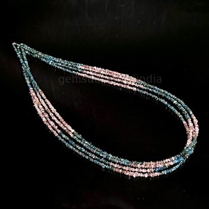 Doğal pembe ve mavi elmas kesilmemiş boncuk, takı yapımı için çok kaba elmas boncuklar, toptan oranlarda ham elmas boncuklar