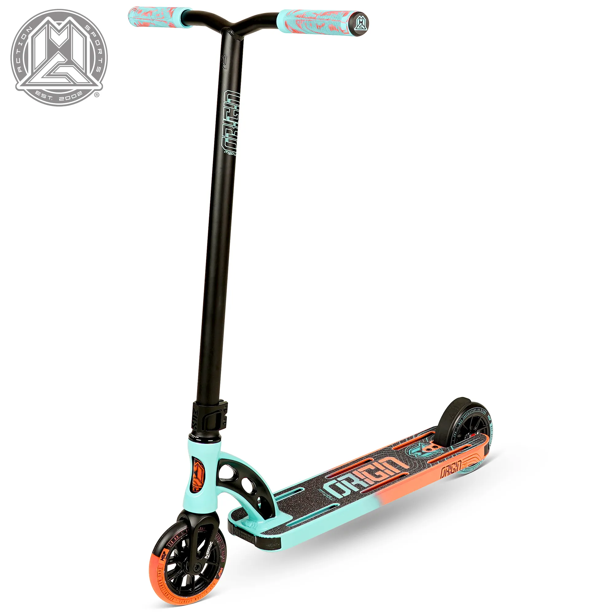 Madd Engrenagem Origem Pro Dublê de Scooter para Crianças Com Idades Entre 6 + / 5 "Wide Deck 23" Tall Guiador 120 milímetros Núcleo de Alumínio Rodas