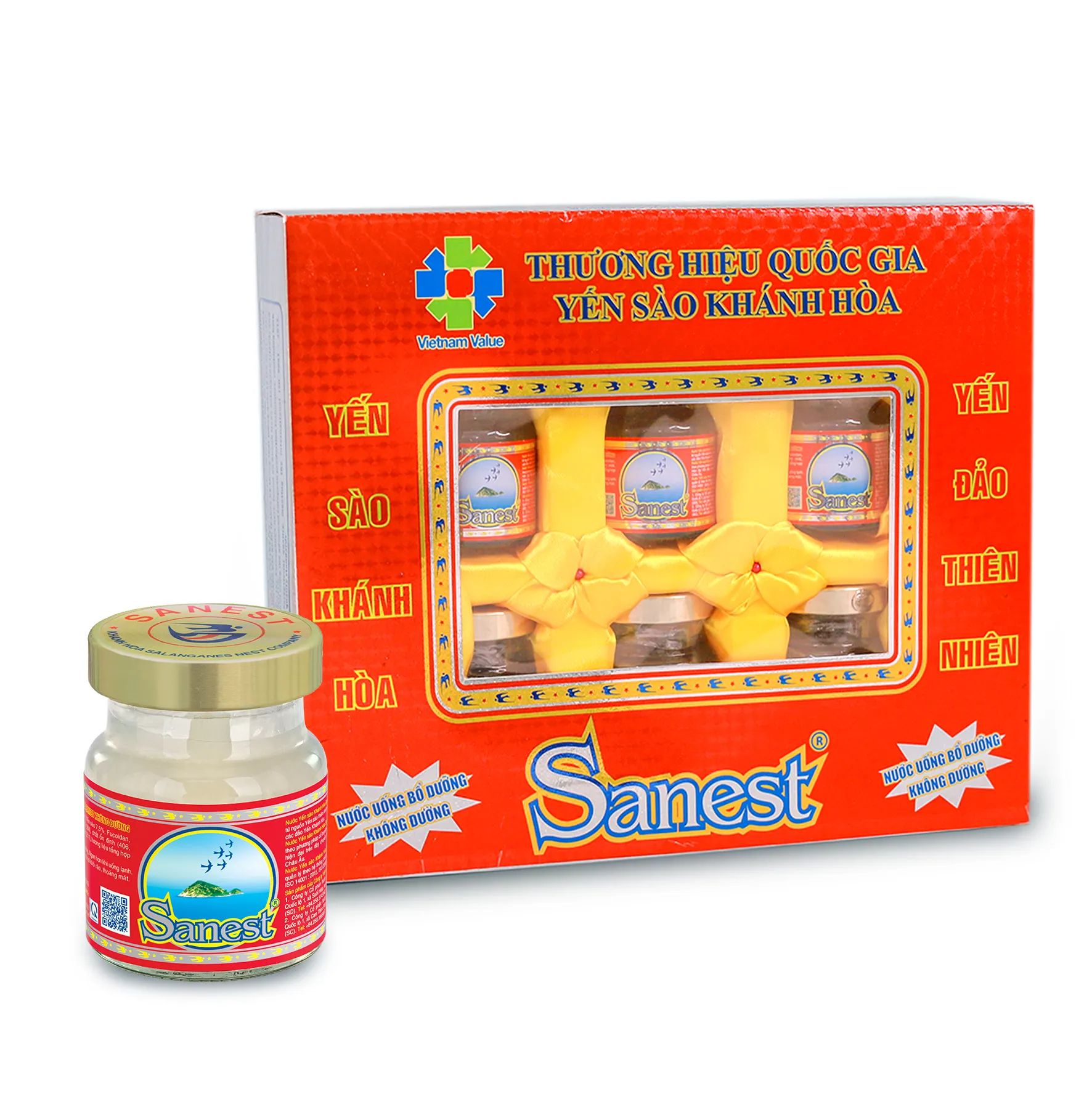 Bird's nest drink sugar free in jar Made in Vietnam Manufacturer - Sanest Khanh Hoa