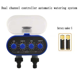 Smart Timer acqua due prese di irrigazione digitale da giardino Controller per irrigazione a goccia avanzata - Product Image 2