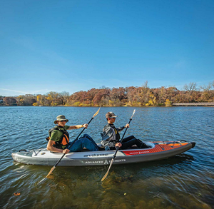 אלמנטים מתקדמים אוויר 2 קיאק מתנפחים pro עם משאבת פנאי טנדם קיאק 14 5 רגל כתום - Product Image 4