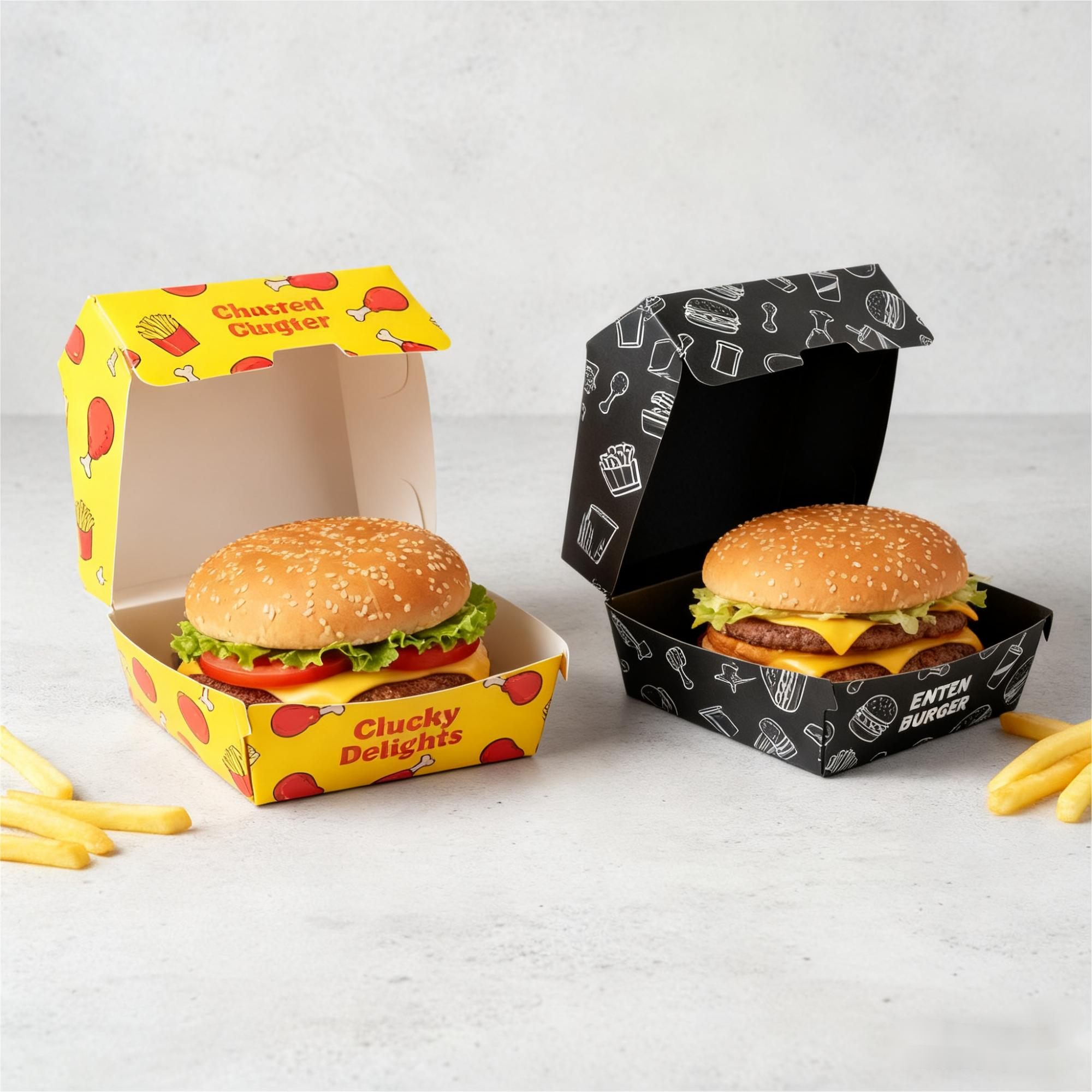 boîte à burger personnalisée