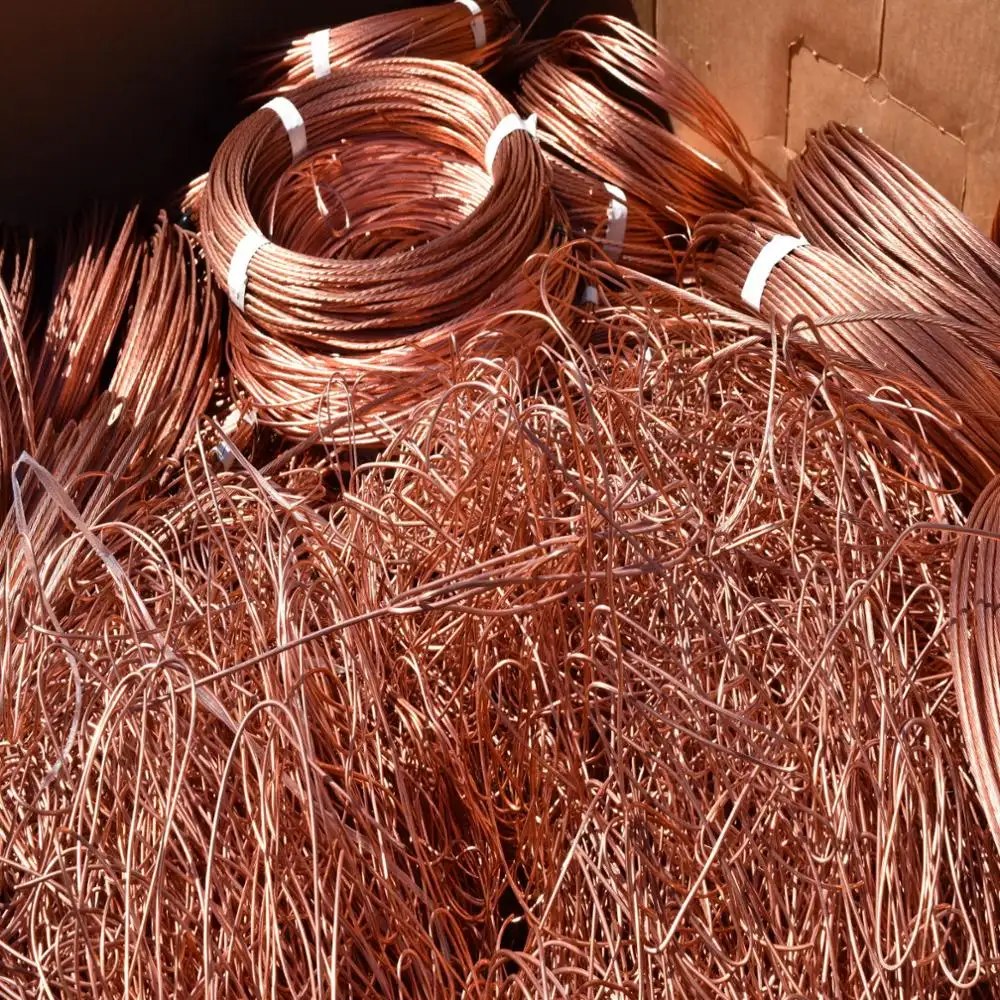 Fio de cobre de alta qualidade, raspador de 99.9%/millberry, cobre scrap