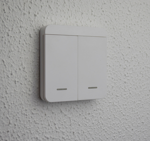 SCHARTEC 2-Channel Wireless <strong>Push</strong> <strong>Button</strong> 433.92 MHz for Garage Door Opener Radio Transmitter Remote Wall Switch - Product Image 3