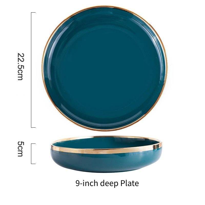 Assiette creuse de 9 pouces