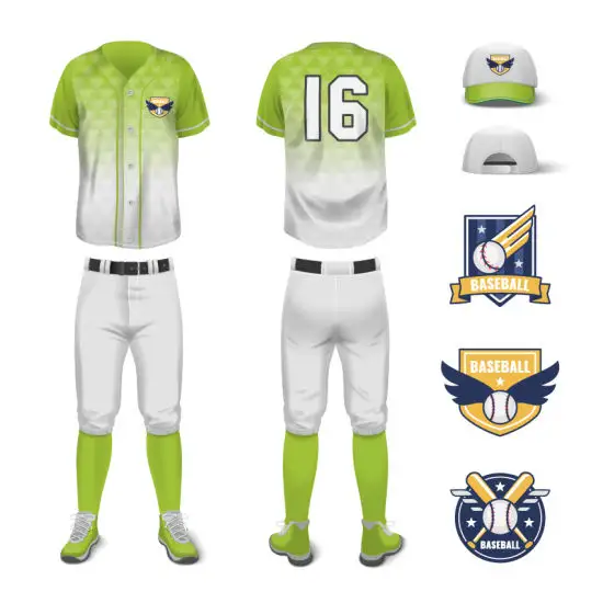 Jersey de béisbol Readymade y logotipo personalizado Diseño de color Estilo de material con requisitos de calidad y cantidad