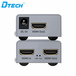 Extensor HDMI DTECH 1 en 2 salidas 2 monitores Splitter 50M Cable único Adaptador extensor HDMI