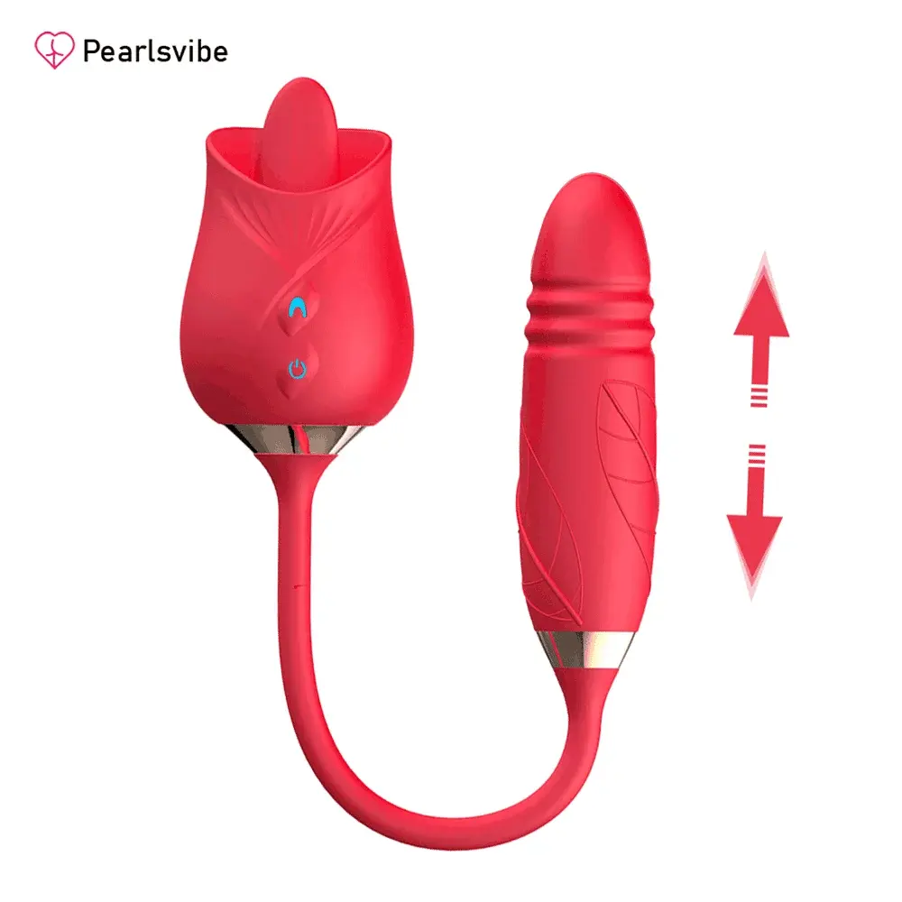 Rose Clit vibrator penyedot kuat klitoris Stimulator vakum mengisap Anal wanita steker getar mainan seks untuk wanita
