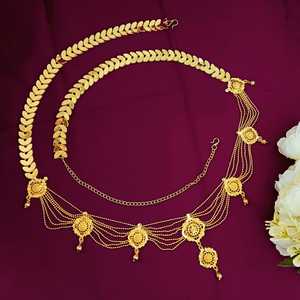 Indian Antique Ethnic Vintage Waist Belt Belly Chain Bridal Kamarbandh Supplier Indian Dangle Tassel Body Jewellery for Women - Product Image 2