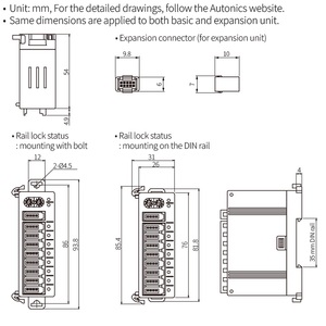 ARM-DI08P-4S Autonics 8 DI <strong>Modbus</strong> RTU Protocol <strong>TCP</strong> Digital Remote IO <strong>Module</strong> - Product Image 2