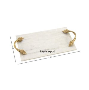 铝制廉价金属花式托盘，金色装饰用，价格合理，质量上乘，成品 - Product Image 3