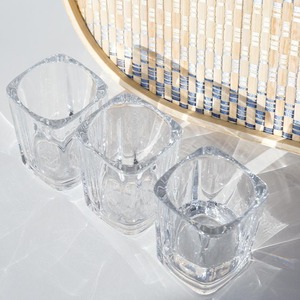 モダンな美的二層リップルガラスタンブラーセット<span class=keywords><strong>Koi</strong></span> Faizacraftウォータージュースカクテル用エレガントな波デザインのドリンクカップ