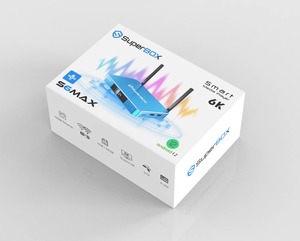 Оптовая продажа, супер-коробка, оригинальная S6 Max Smart Box 64GB Flash 4GB DDR Android 12 6K с разрешением Быстрая доставка S5 Max, приставка - Product Image 5