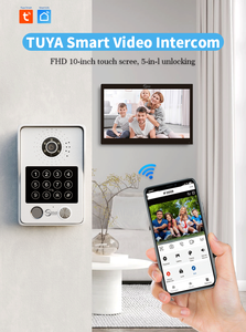 Sistema de intercomunicación de vídeo inteligente Anjielo, pantalla de 4 cables de 7 pulgadas con visión nocturna y transmisión de largo alcance para apartamento en casa - Product Image 4