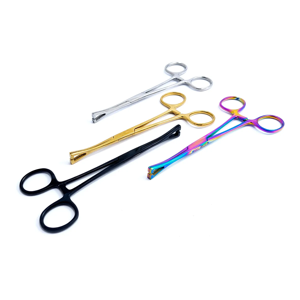 Lip Ear Nose Belly Body Piercing Tools Professional Piercing Pennington Forceps Slotted Stainless Steel Dermal Skin Punch