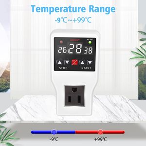 Nuevo controlador de temperatura 1200W 10A Modos de control de refrigeración de calefacción Herramienta de tiempo de termostato <span class=keywords><strong>digital</strong></span> para electrodomésticos, pecera, etc. - Product Image 5