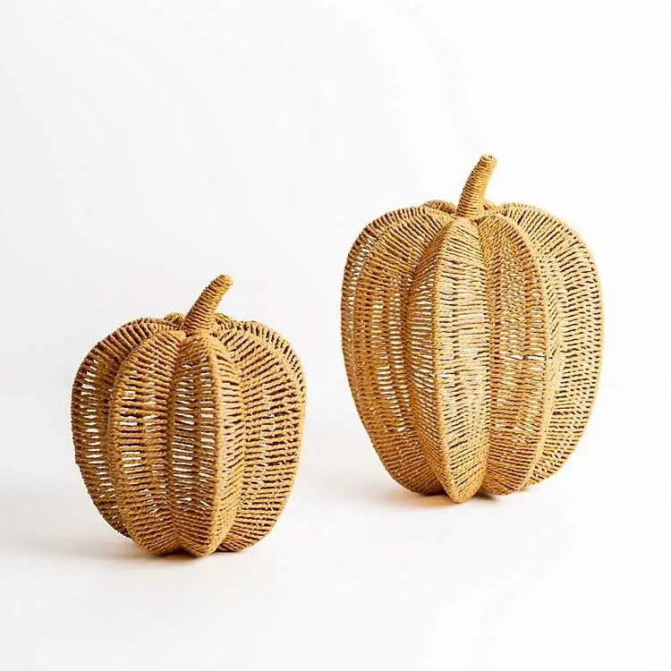 Cheap seagrass pumpkin baskets party holiday supplies from Vietnam manufacturer eco friendly halloween home decor products
