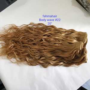 Beste Qualität 100% indonesische & indische Remy Haar verlängerungen Schöne blonde braune Körper Wave Style 8A 10A Grade Bulk Type