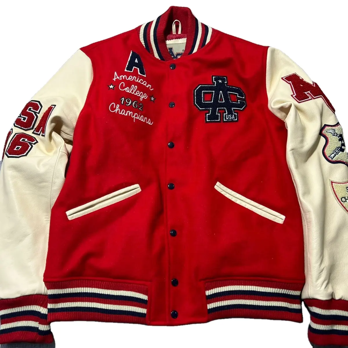 Alta calidad personalizado griego Letterman Varsity chaquetas personalizadas Varsity Letterman chaquetas al por mayor béisbol Varsity con capucha Letterman