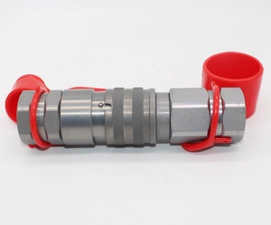 FF 1/2 ''NPT cho <span class=keywords><strong>bobcat</strong></span> Skid chỉ đạo phẳng mặt thủy lực nhanh chóng ngắt kết nối couplers với bụi mũ cho các bộ phận thủy lực - Product Image 4