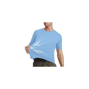 カスタムメンズ半袖Tシャツ通気性スポーツランニングフィットネスTシャツ軽量アクティブウェアトップス卸売