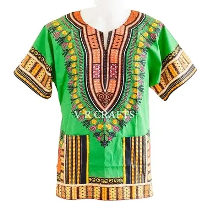 Grossisti di Multicolore 100% cotone UNISEX AFRICANO DASHIKI CAMICIE PER UOMO E DONNA DELLE DONNE