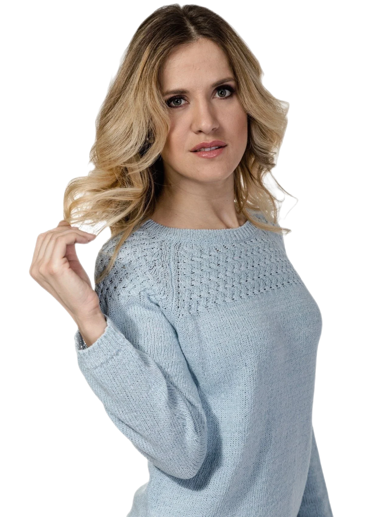 Light blue and White