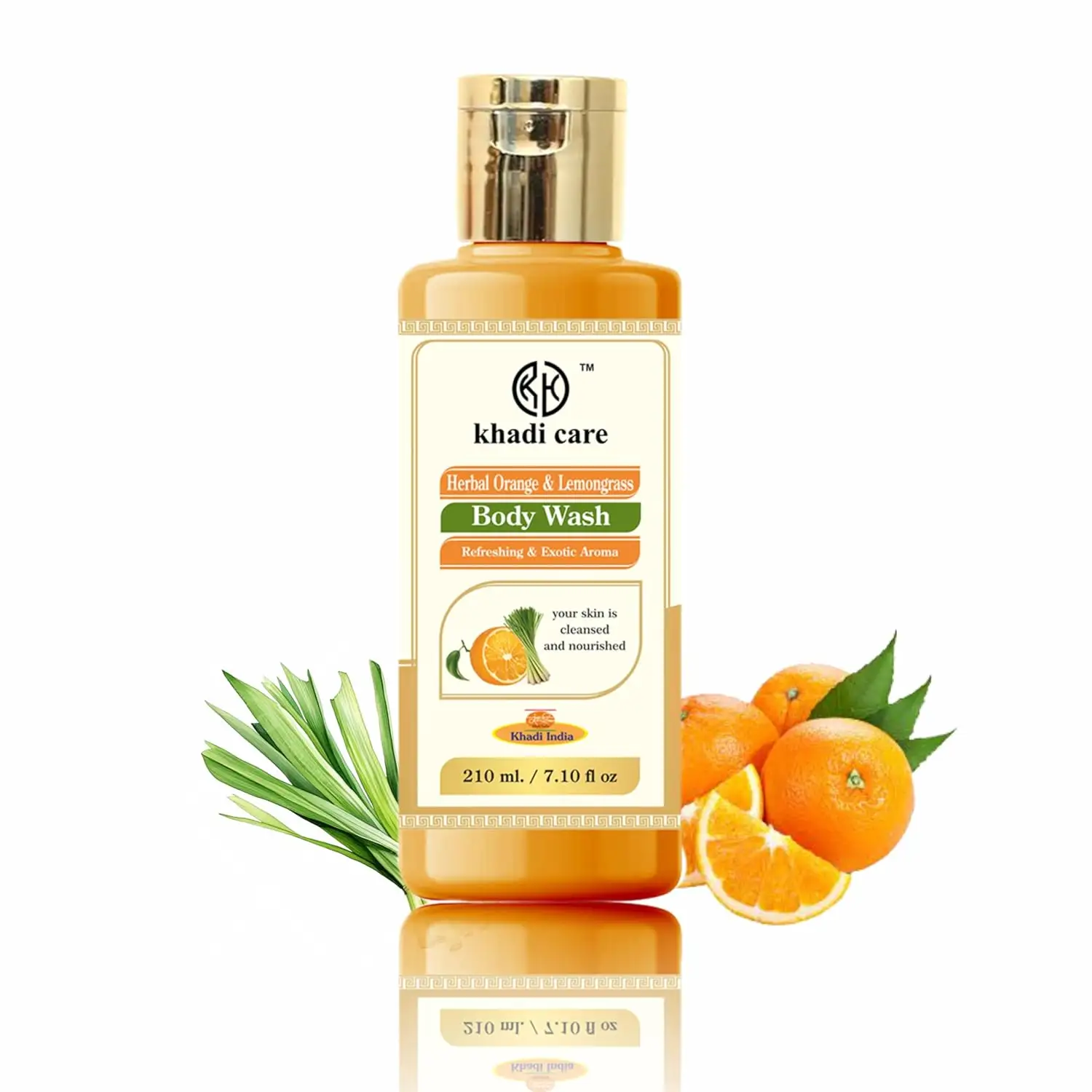 Kräuter-Orange- & Zitronengras-Body-Wash - 210 ml gesunde Haut Körperpflege individualisierbare und individuelle Etikettierung von Vanity Vision