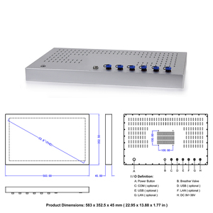 15 19 21.5 24 Inch High-Performance 12th I5-1235U <strong>Embedded</strong> Touch Panel PC Industrial Touch Wifi 5g for <strong>Automation</strong> <strong>Systems</strong> - Product Image 4