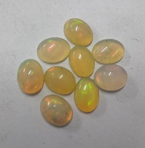 Aaa כיתה טבעי אתיופים רב אש אופל cabochon מותאם אישית סיטונאי מגרש בחזרה שטוח סגלגל רופף עבור תכשיטים עושה