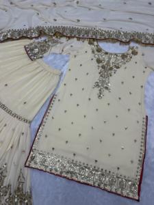 设计师印度巴基斯坦库尔提 & 沙拉拉套装宝莱坞礼服派对装 - Product Image 3