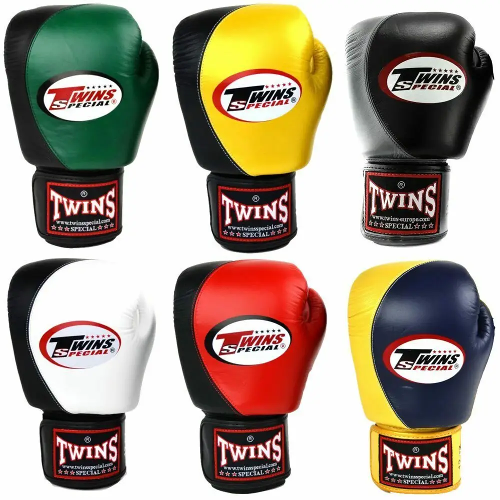 Großhandel OEM individualisierte 16oz und 14oz Zwillings-Boxhandschuhe 2-Tonen Muay Thai Sparring Trainingshandschuhe für Kampf Kick Boxing