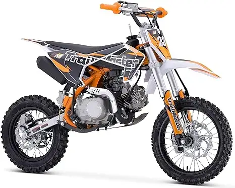 Heißes authentisches schnelles brandneues TM23 Dirtbike 125 cc halbautomatische Sitzhöhe 29,3 Zoll 14 Zoll Frontreifen (orange)