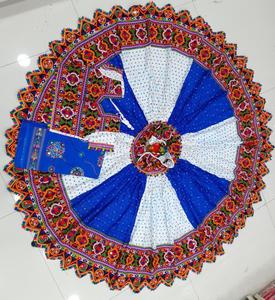 הודי מסורתי חגיגי עונת 2022 Navratri מיוחד טהור כותנה Bandhani הדפסת מראה עבודה Chaniya הצ 'ולי לנשים Dandiya