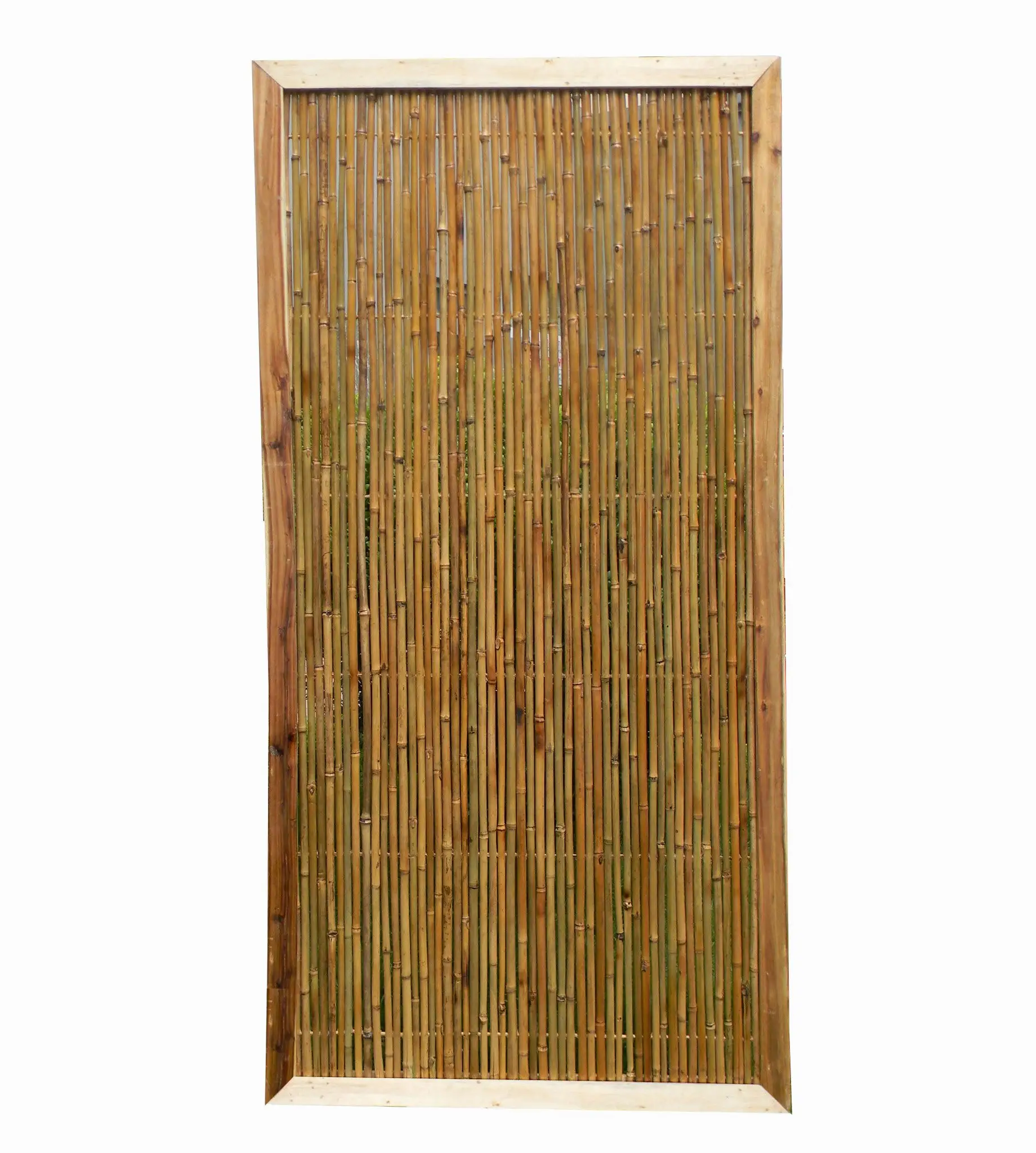 Tela de bambu/cerca de madeira vertical jardim