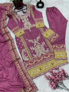 Dikişli hint pakistan Salwar Kameez Plazo toptan en düşük fiyat takım elbise seti hindistan etnik geleneksel giyim Palazo Shalwar seti - Product Image 3