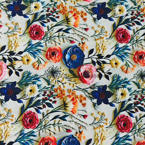 In kỹ thuật số 100D vải lụa 3D Hoa Mẫu mềm mại thoáng khí vật liệu mịn OEM & ODM - Product Image 1