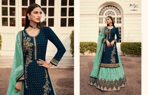 インドのサプライヤーからの女性のためのダイヤモンドワークNityaGhararaスタイルSalwarKameezで高品質の刺Embroideryを輸出する