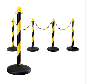 Post-w màu vàng/đen nhựa <span class=keywords><strong>stanchion</strong></span> để tổ chức kiểm soát đám đông dòng hàng đợi - Product Image 1