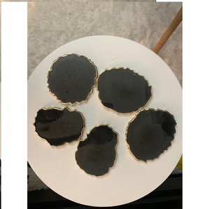 最佳质量定制尺寸和颜色环氧树脂咖啡茶杯垫装饰桌垫 - Product Image 5