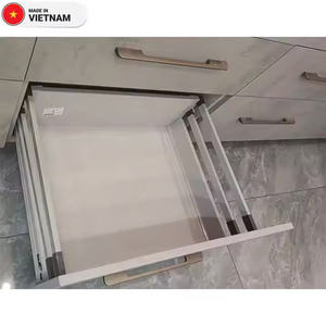 Glissières de tiroir télescopiques en acier robuste de haute qualité à fermeture douce pour système de boîte <span class=keywords><strong>Tandem</strong></span> Extension lisse Cuisine à rail en métal - Product Image 1