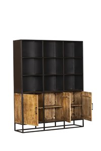 2025优质铁结构芒果木门衣柜储物柜低价家居家具客厅医院用 - Product Image 4