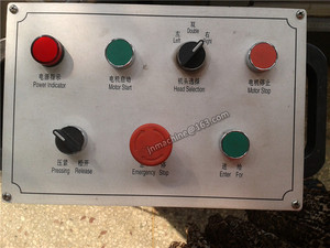 Çekirdek Motor ve PLC bileşenleri içeren UPVC CNC pencereler ve kapılar işleme için çift kafa gönye alüminyum kesici testere makinesi - Product Image 4