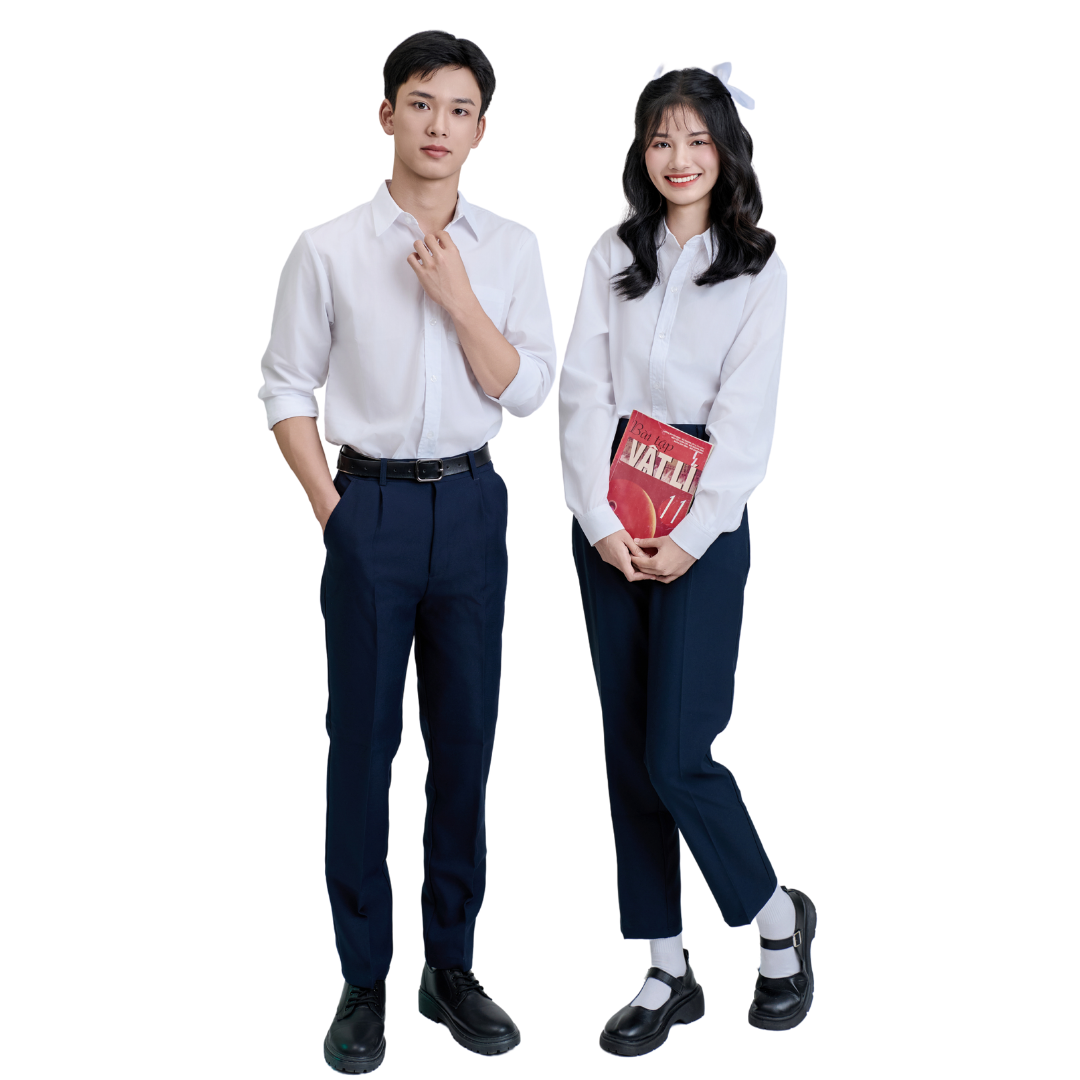 ขาว + น้ำเงิน