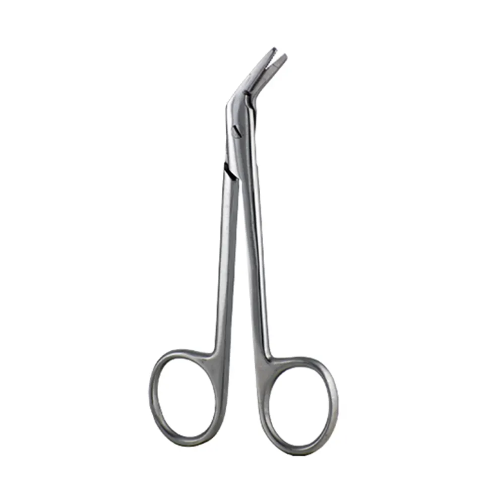 Metal sólido alto grau médico de aço inoxidável fio corte tesoura Bantam Wire Cutting Scissors Straight Serrilhada 11cm