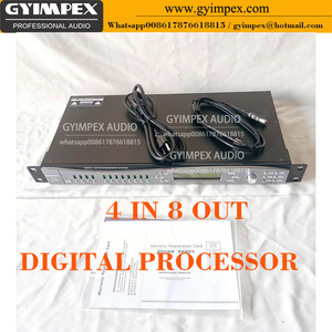 Procesador de efectos de audio DSP Frecuencia de cruce de audio Procesador de audio digital Procesadores de audio DSP Gestión de altavoces 4 en 8 salidas - Product Image 2