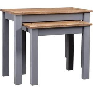 Contemporary Round Nesting Wood Coffee <strong>Table</strong> Nest <strong>3</strong> <strong>Table</strong> <strong>Set</strong> Nesting <strong>Table</strong> Available at Wholesale Price from India - Product Image 3