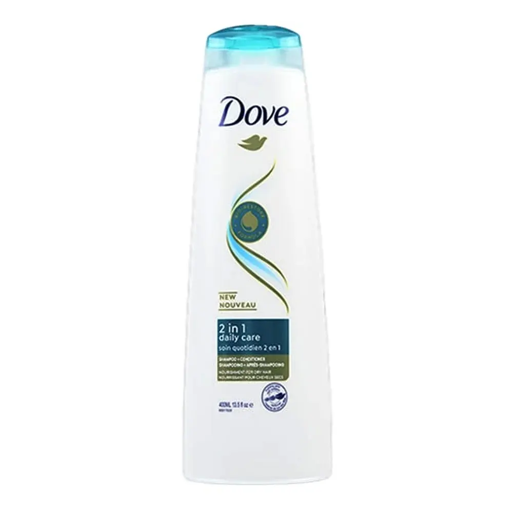 Dove 2 em 1 shampoo e condicionador para cabelos secos cuidados diários/Dove Hair Daily Umididade 2 em 1 shampoo e condicionador atacado