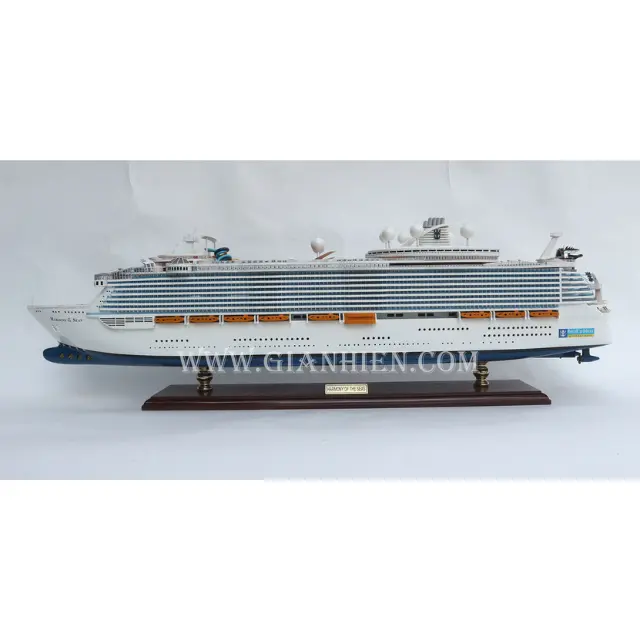 نموذج قوارب خشبية للبحار المتناسقة/سفينة رحلات بحرية كاريبية ملكية/مشغولات يدوية الصنع للزينة